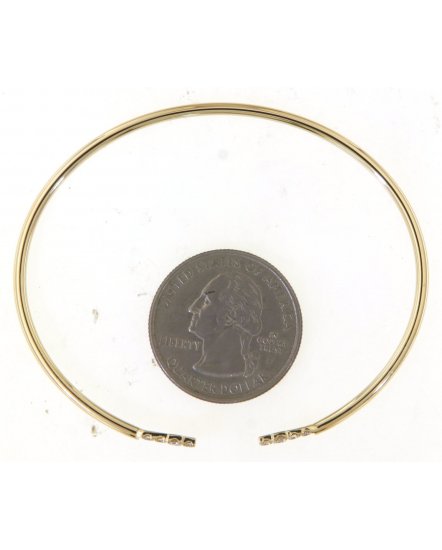 CROSS CUFF STYLE DIAMOND BANGLE BRACELET (TB560)