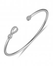 CUFF STYLE DIAMOND BANGLE BRACELET (TB565)