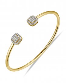 CUFF STYLE DIAMOND BANGLE BRACELET (TB578)
