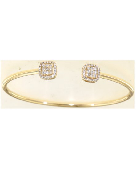 CUFF STYLE DIAMOND BANGLE BRACELET (TB578)