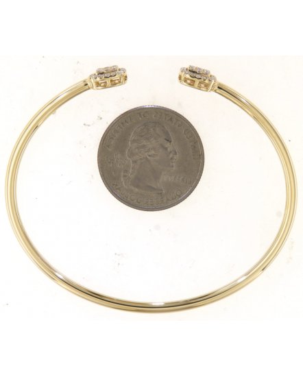 CUFF STYLE DIAMOND BANGLE BRACELET (TB578)