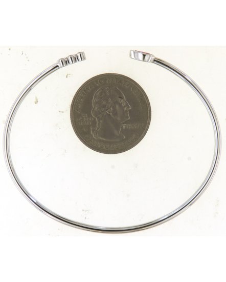 PEAR RUBY DIAMOND CUFF STYLE BANGLE BRACELET (TB580)