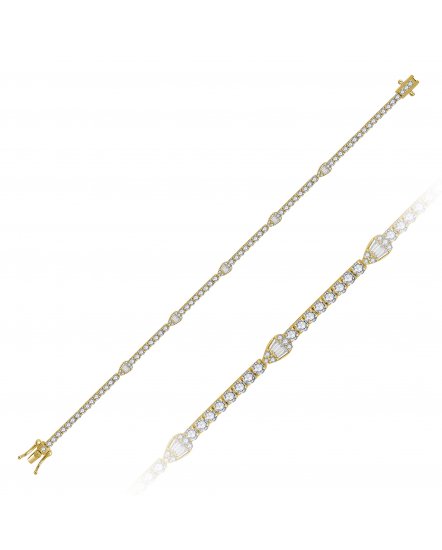 BAGUETTE DIAMOND BRACELET (TB585)