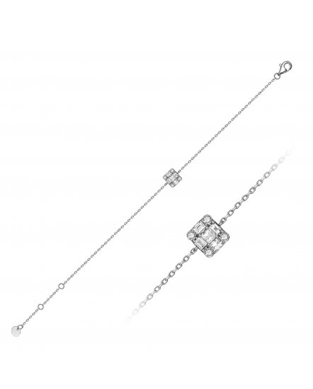 BAGUETTE DIAMOND BRACELET (TB586)