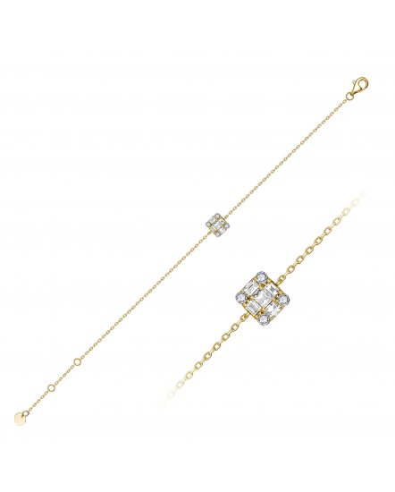 BAGUETTE DIAMOND BRACELET (TB586)