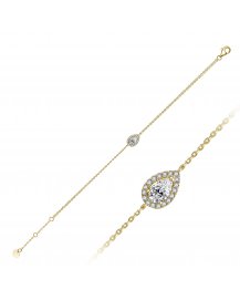 PEAR DIAMOND BRACELET (TB588)