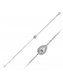 PEAR DIAMOND BRACELET (TB588)