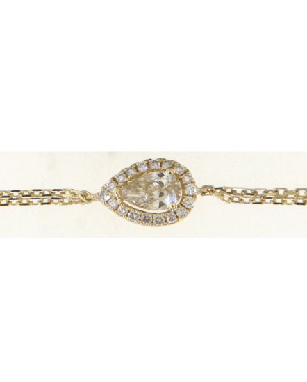 PEAR DIAMOND BRACELET (TB588)