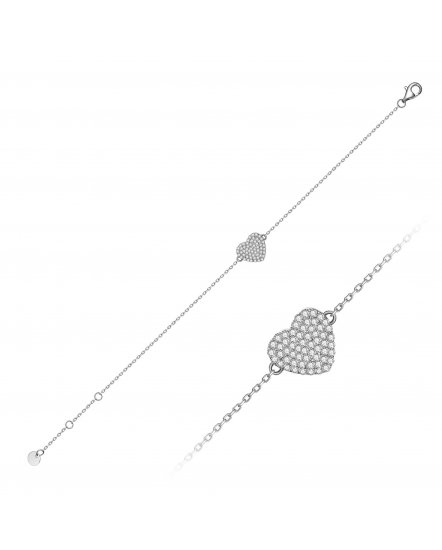 HEART SHAPE DIAMOND BRACELET (TB592)