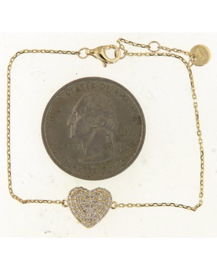 HEART SHAPE DIAMOND BRACELET (TB592)