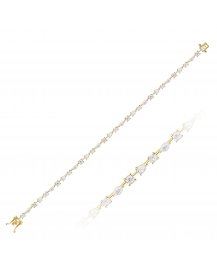 CUSHION PEAR OVAL MARQUISE DIAMOND BRACELET (TB594)