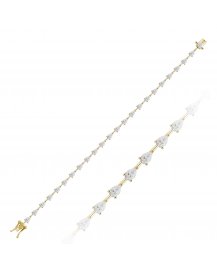 PEAR DIAMOND BRACELET (TB595)