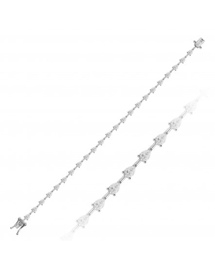 PEAR DIAMOND BRACELET (TB595)