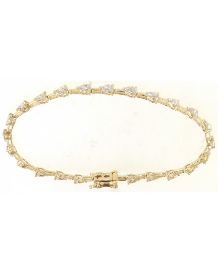 PEAR DIAMOND BRACELET (TB595)