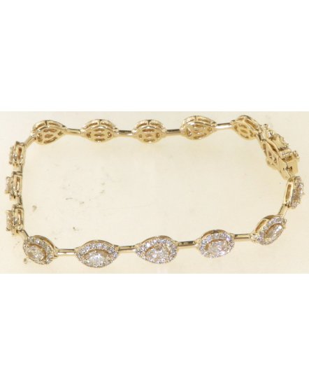 PEAR MARQUISE OVAL DIAMOND BRACELET (TB596)