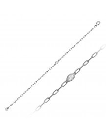 OVAL SOLITAIRE DIAMOND BRACELET (TB597)