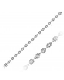 PEAR RADIANT MARQUISE OVAL DIAMOND BRACELET (TB600)