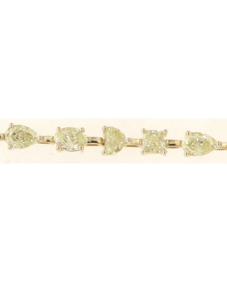 PEAR CUSHION HEART OVAL DIAMOND BRACELET (TB601)