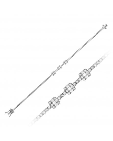 BAGUETTE DIAMOND BRACELET (TB606)
