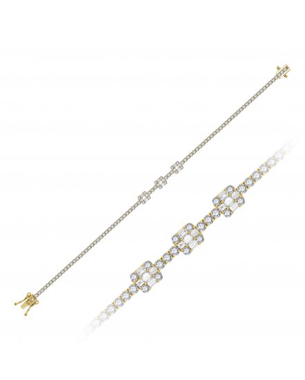 BAGUETTE DIAMOND BRACELET (TB606)
