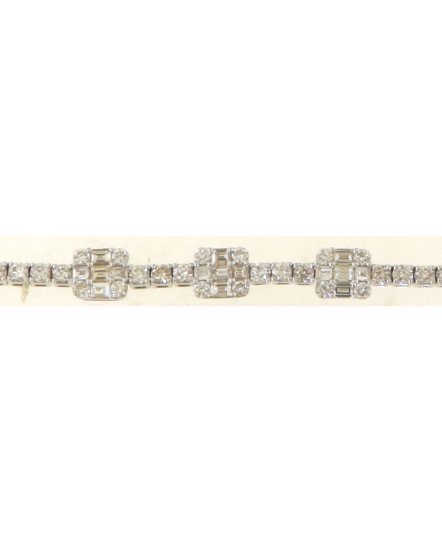 BAGUETTE DIAMOND BRACELET (TB606)