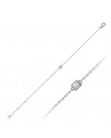 PRINCESS CUT SOLITAIRE DIAMOND BRACELET (TB610)