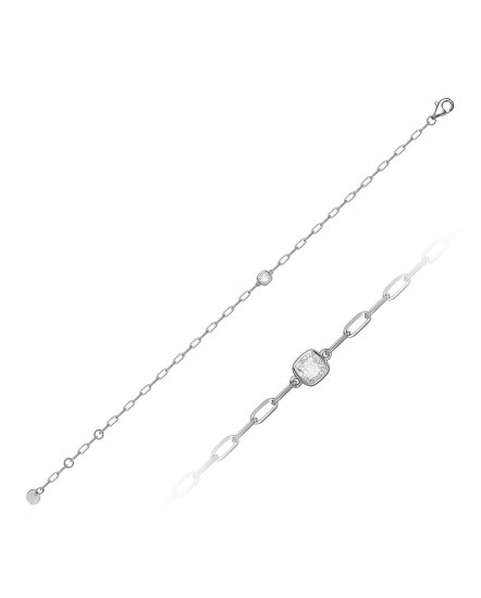 CUSHION SOLITAIRE DIAMOND BRACELET (TB611)