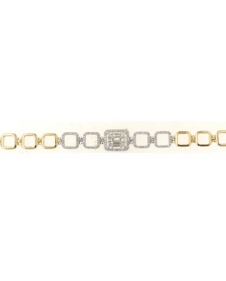 BAGUETTE DIAMOND BRACELET (TB619)