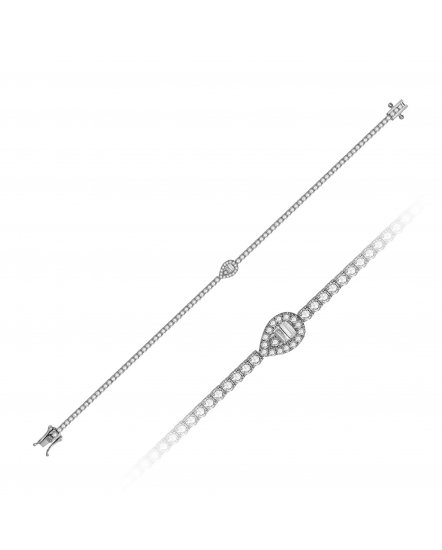 BAGUETTE DIAMOND BRACELET (TB622)