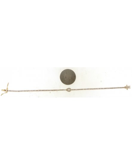 BAGUETTE DIAMOND BRACELET (TB622)