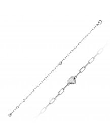 HEART SOLITAIRE DIAMOND BRACELET (TB626)