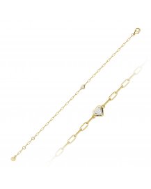 HEART SOLITAIRE DIAMOND BRACELET (TB626)