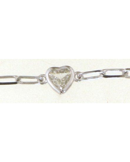 HEART SOLITAIRE DIAMOND BRACELET (TB626)