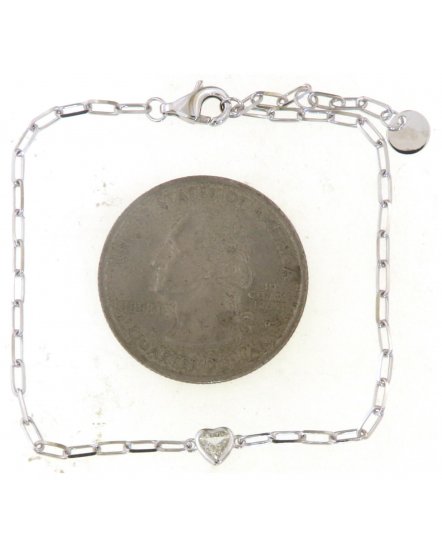 HEART SOLITAIRE DIAMOND BRACELET (TB626)