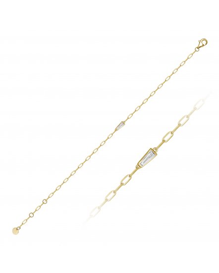 BAGUETTE SOLITAIRE DIAMOND BRACELET (TB627)
