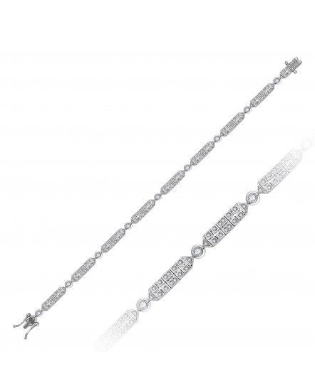 HEXAGON STYLE DIAMOND BRACELET (TB640)