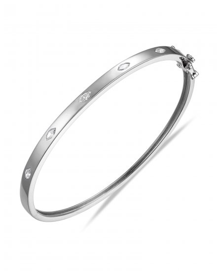 MARQUISE DIAMOND BANGLE BRACELET (TB655)
