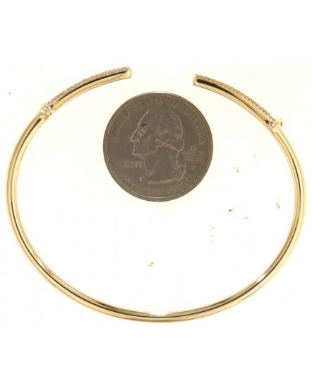 CUFF STYLE DIAMOND BANGLE BRACELET (TB664)