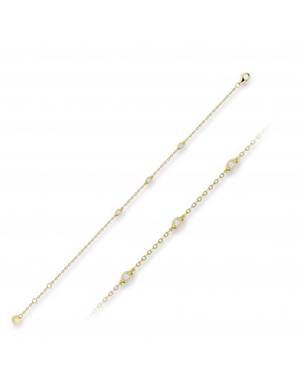 BEZEL DIAMOND BY THE YARD BRACELET (TB675)