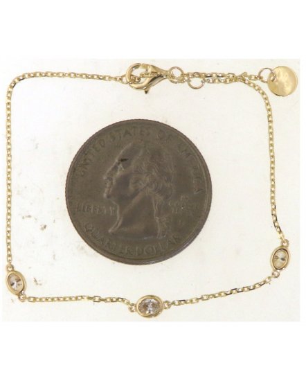 BEZEL DIAMOND BY THE YARD BRACELET (TB675)