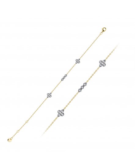 CLOVER STYLE DIAMOND BRACELET (TB680)