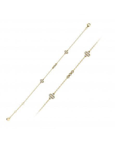 CLOVER STYLE DIAMOND BRACELET (TB680)