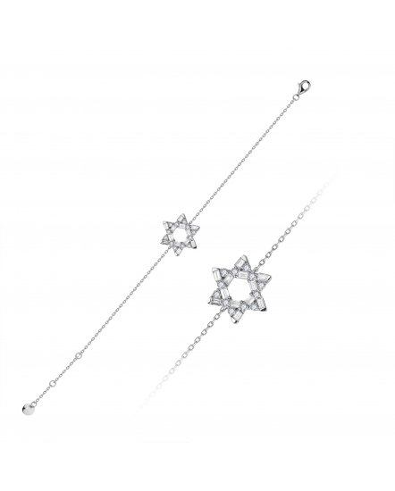 STAR SHAPE BAGUETTE DIAMOND BRACELET (TB685)