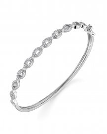 LINK STYLE DIAMOND BANGLE BRACELET (TB696)