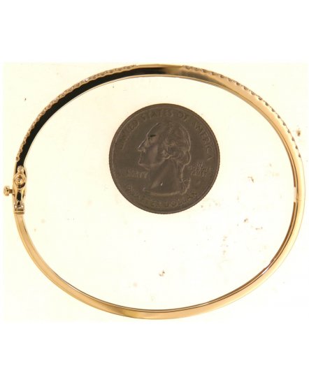 BAGUETTE DIAMOND BANGLE BRACELET (TB708)