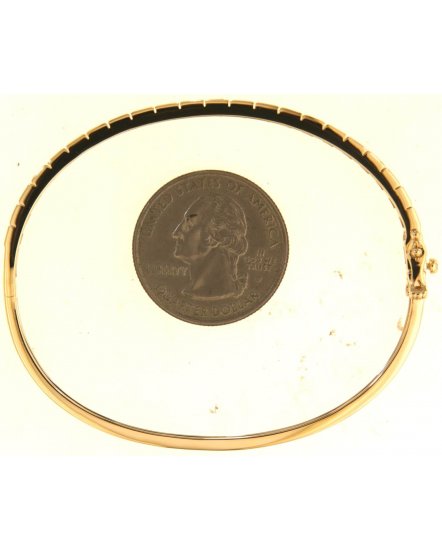 BAGUETTE DIAMOND BANGLE BRACELET (TB713)