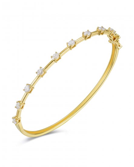 OVAL DIAMOND BANGLE BRACELET (TB732)
