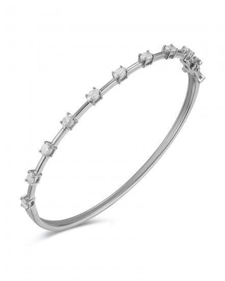 OVAL DIAMOND BANGLE BRACELET (TB732)