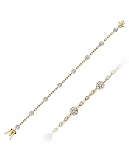 FLORAL STYLE DIAMOND BRACELET (TB733)