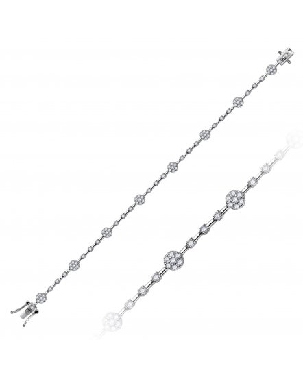FLORAL STYLE DIAMOND BRACELET (TB733)